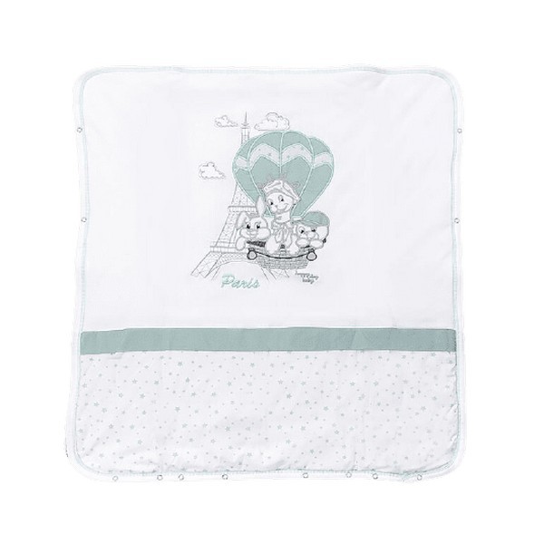 Продукт Bambino Casa - Памучно одеяло с пълнеж 2в1 Paris 80х85 см - 0 - BG Hlapeta
